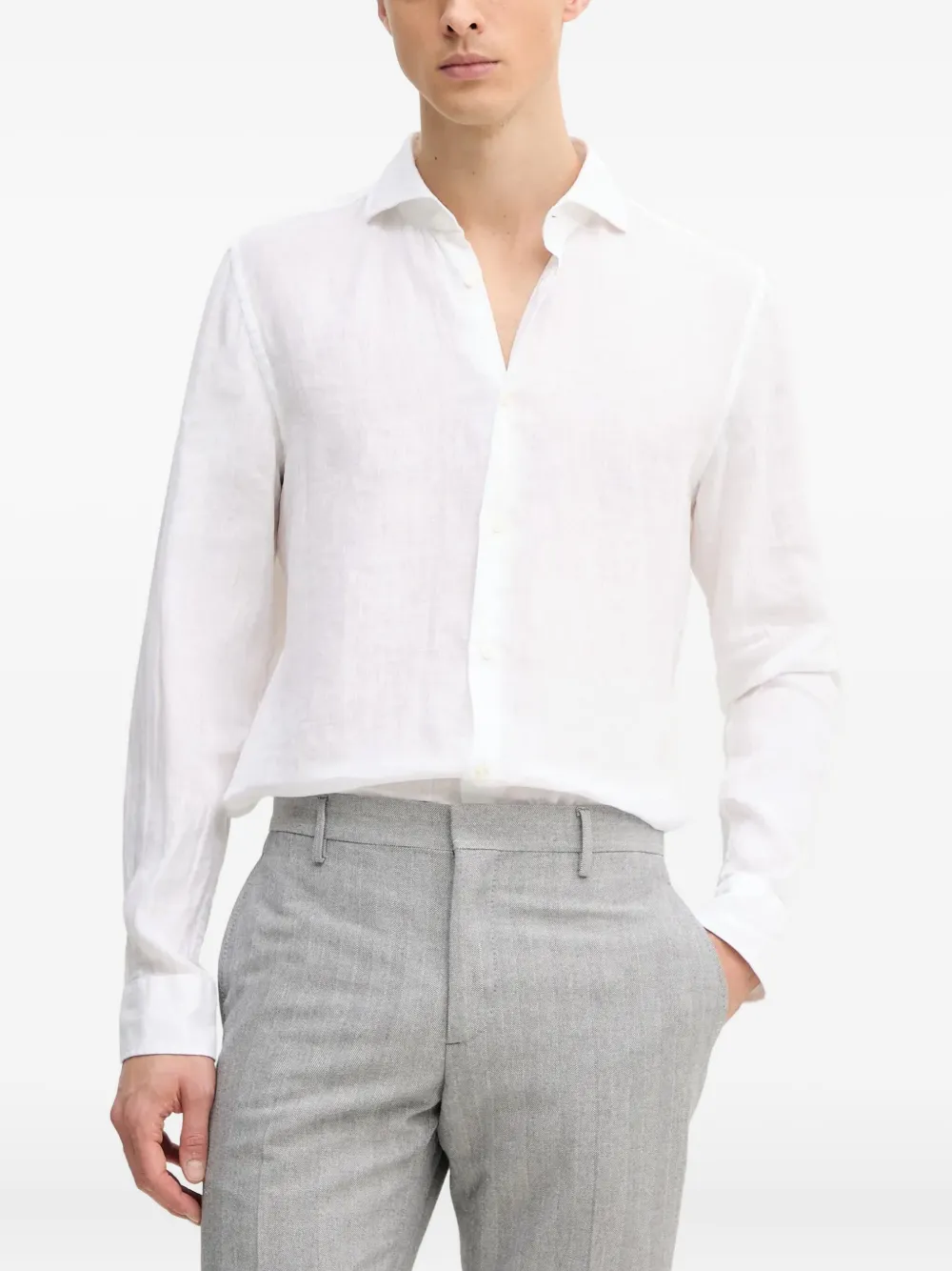 

Льняная рубашка с длинными рукавами Joop!, белый