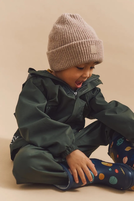 

Детская шапка Emilio Beanie из смесовой шерсти Liewood, бежевый