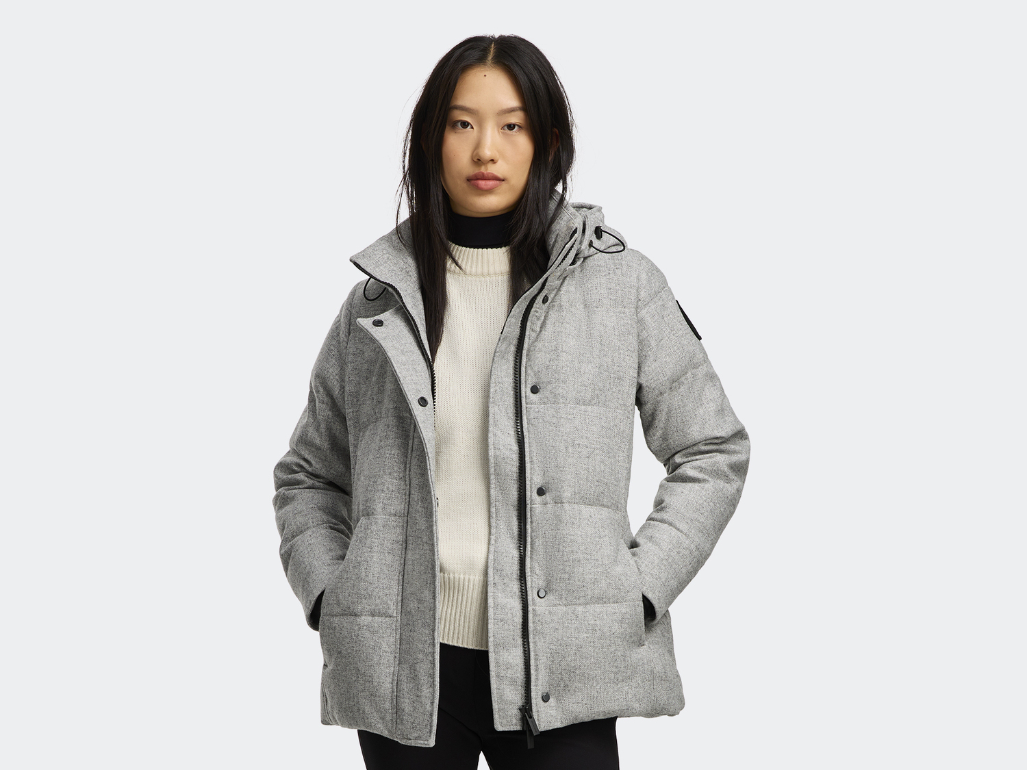 

Парка Canada Goose Chelsea AlluraLuxe Wool, Baltic Grey Melange