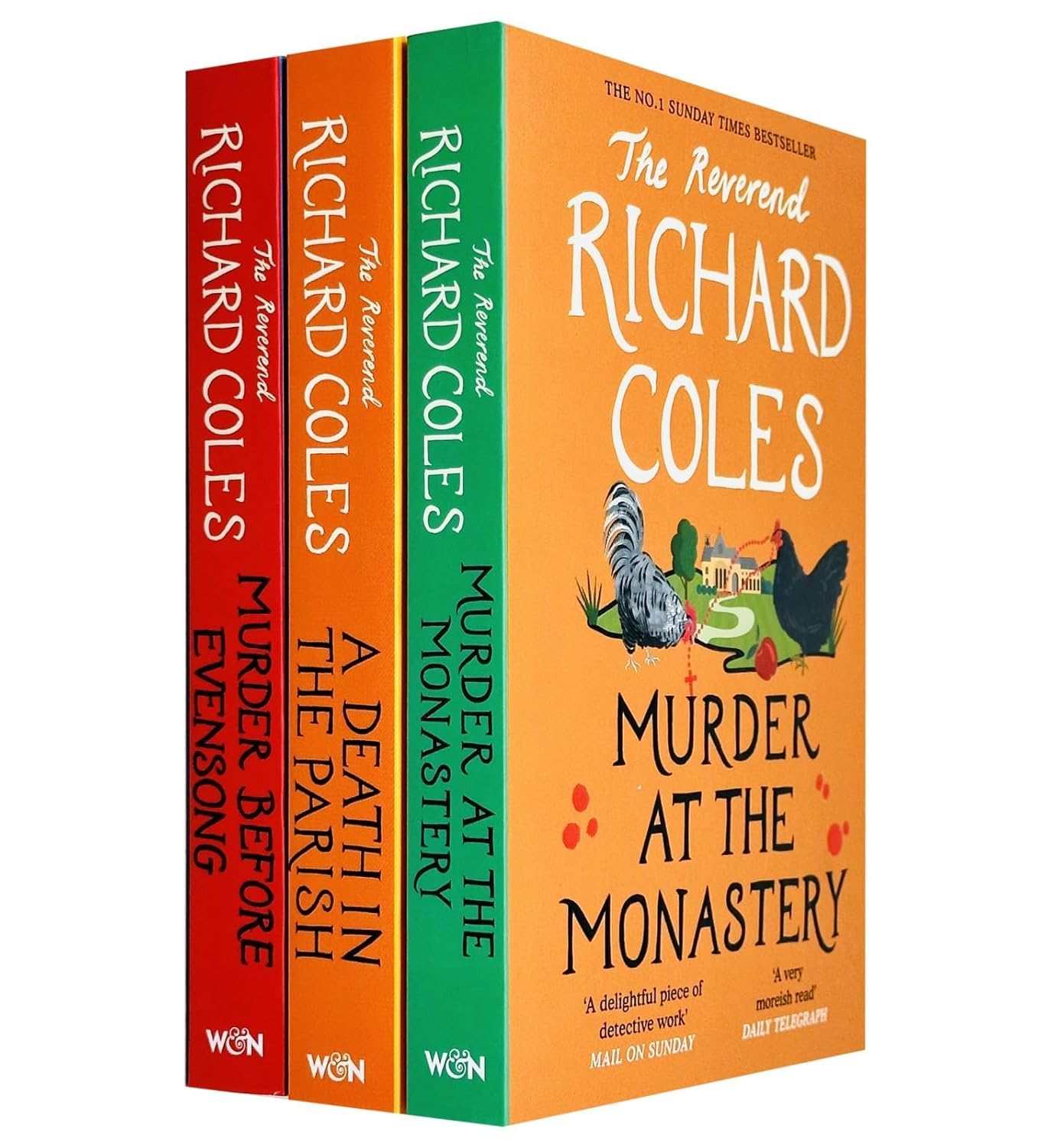 

Canon Clement Mysteries 3 Books Collection Set By Reverend Richard Coles (Murder at the Monastery, A Death in the Parish & Murder Before Evensong) (W&N Ltd)