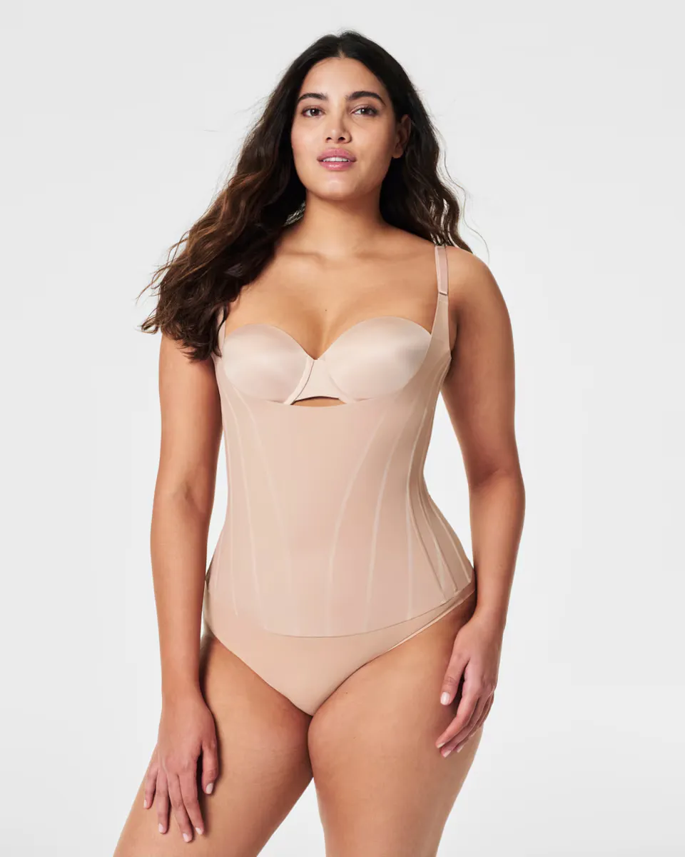 

Рубашка с компрессией на грудь Spanx, коричневый