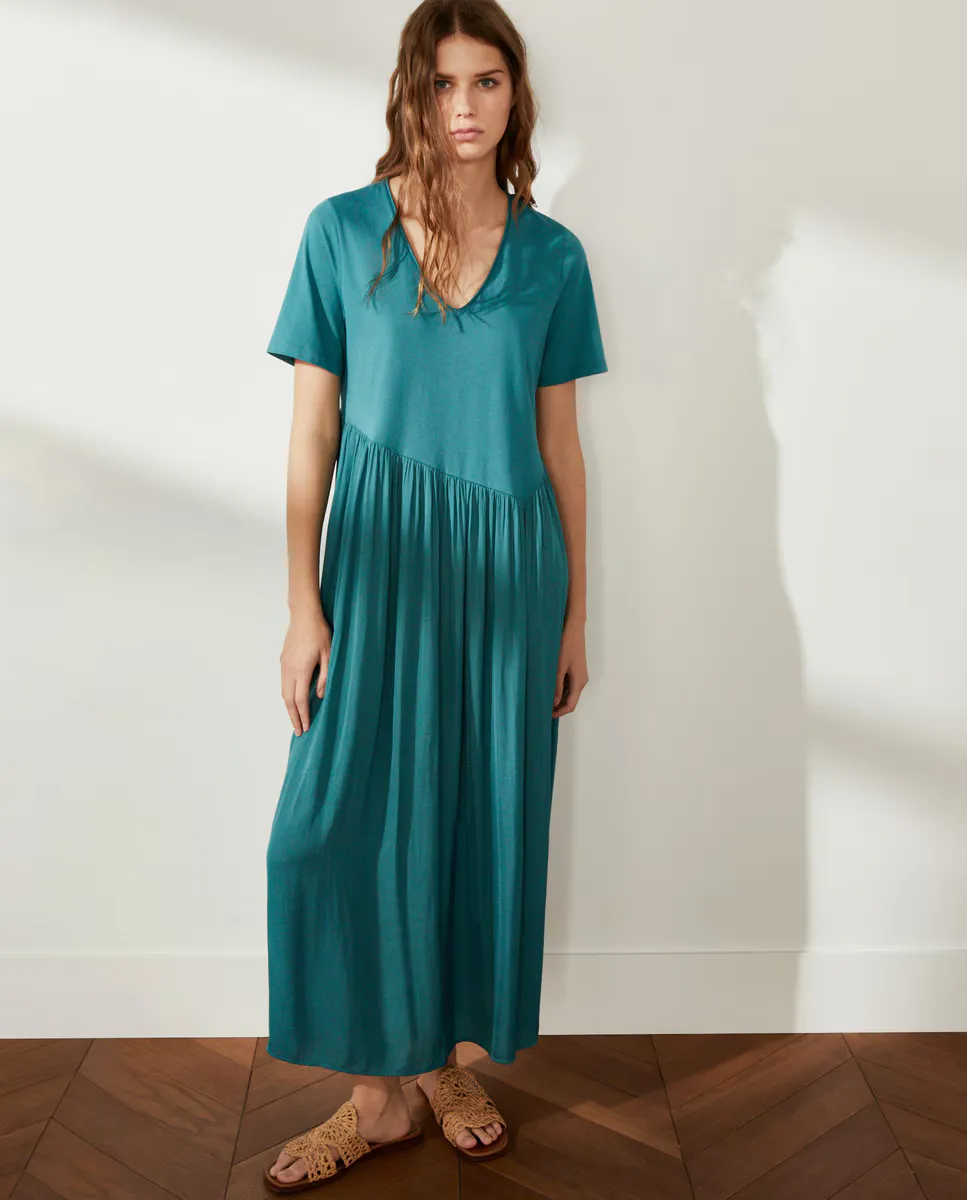 

Женское платье с коротким рукавом Southern Cotton, цвет Jabón