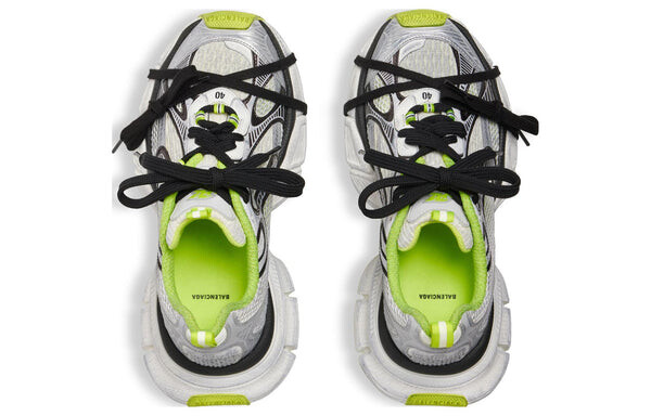 Кроссовки 3xl sneakers 'grey black green mesh and polyurethane' Balenciaga, серый — фото 3