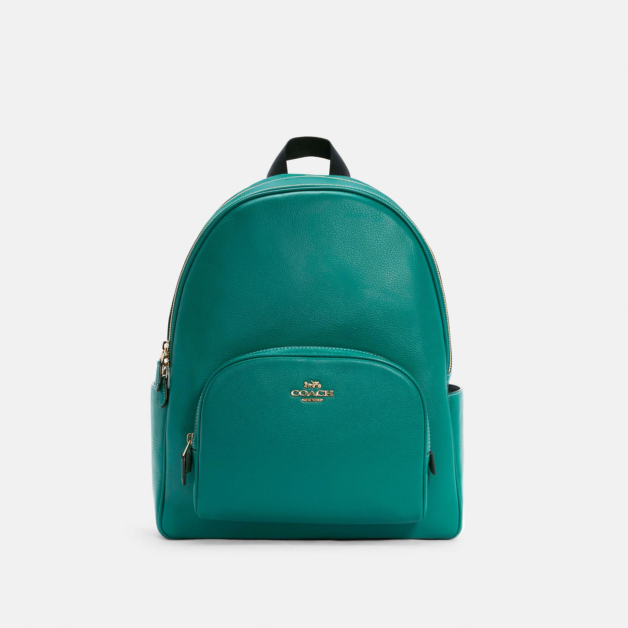 

Большой рюкзак для суда Coach Outlet, цвет gold/bright jade