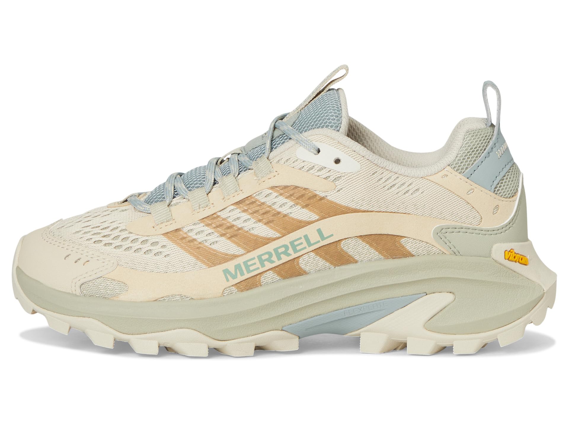 Кроссовки женские Merrell Moab Speed 2 из переработанных материалов, бежевый — фото 4