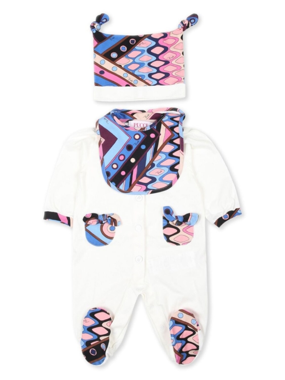 

PUCCI Junior комплект для новорожденного Vivara-print, белый
