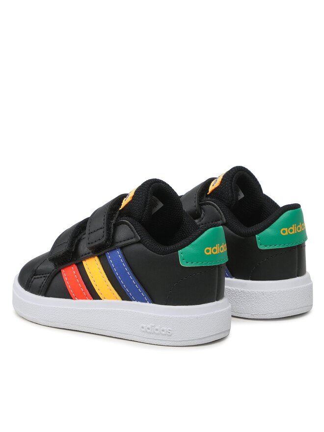 Кроссовки Grand Court Lifestyle Hook and Loop Shoes HP8918 Adidas, черный — фото 3