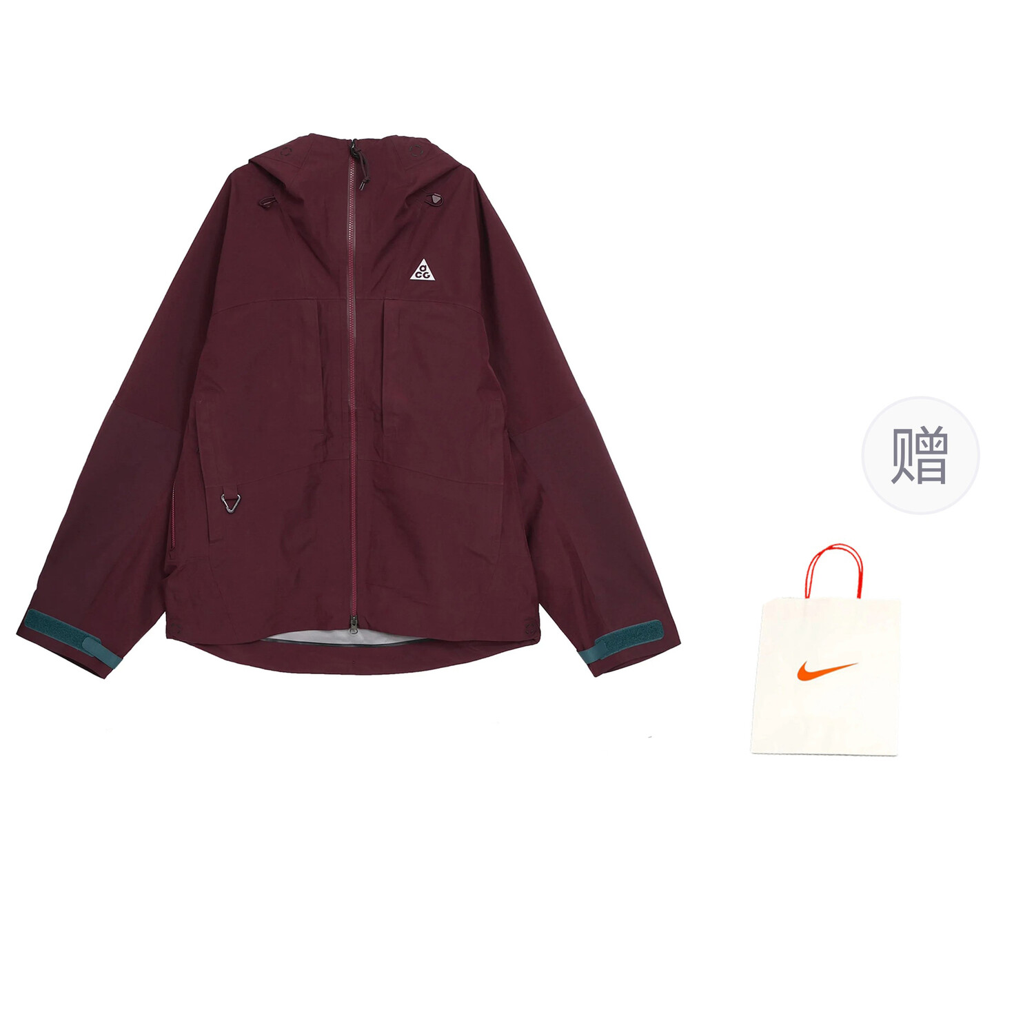

Ветровка Мужская Ночной Коричневый Красный + Подарочный Пакет Nike