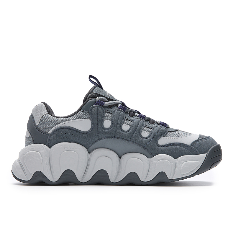 Мужские повседневные кроссовки low top Solar Rock Gray с крокодиловой амортизацией, устойчивые к истиранию, легкие FILA, серый — фото 3