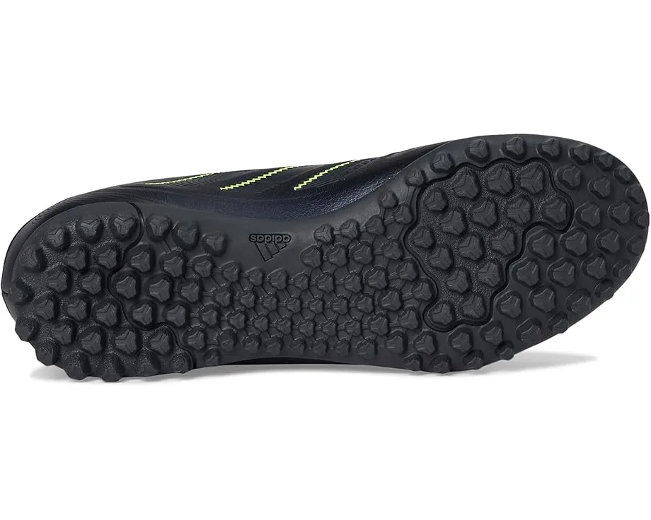 Кроссовки Adidas Kids Copa Pure 3 Club Turf Soccer Cleats (Little Kid/Big Kid), Black/Solid Grey/Lucid Lemon — фото 3
