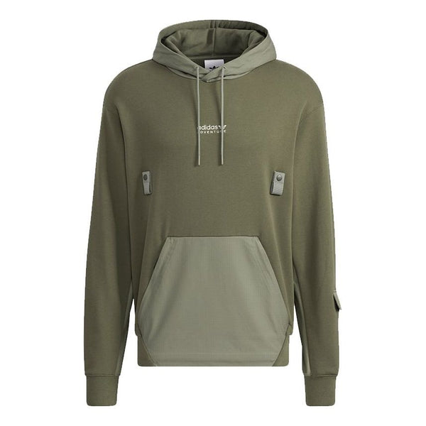 

Толстовка Men's adidas originals Adv Hoody Contrasting Colors Pocket Sports Olive, зеленый