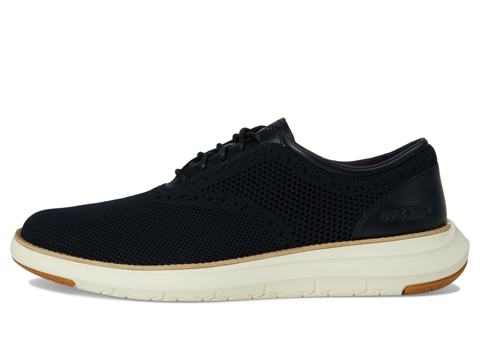 Туфли Cole Haan Grand Remix Knit Oxford, цвет Black/Ivory — фото 4