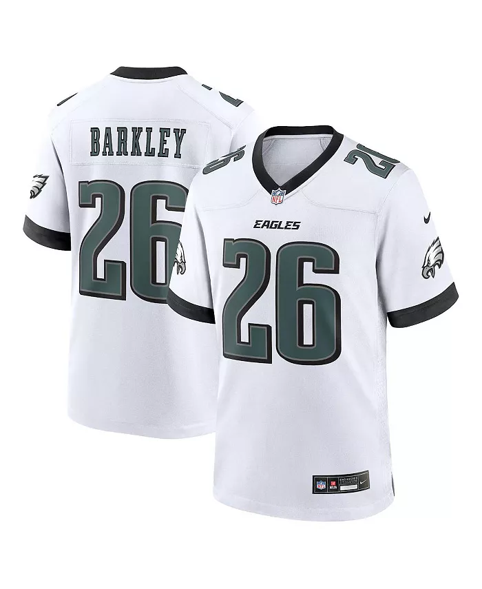 

Мужская запасная игровая майка Saquon Barkley Philadelphia Eagles Nike, белый