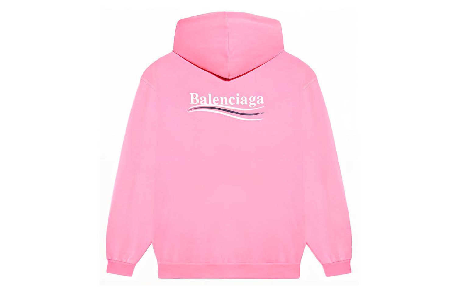 

Свитшот женский Balenciaga с логотипом, светло-розовый