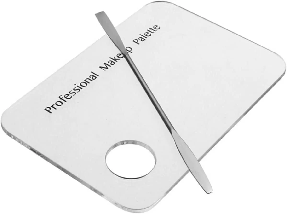 Палитра для смешивания теней и тонального крема Mipcase прозрачная 15x2.3 см