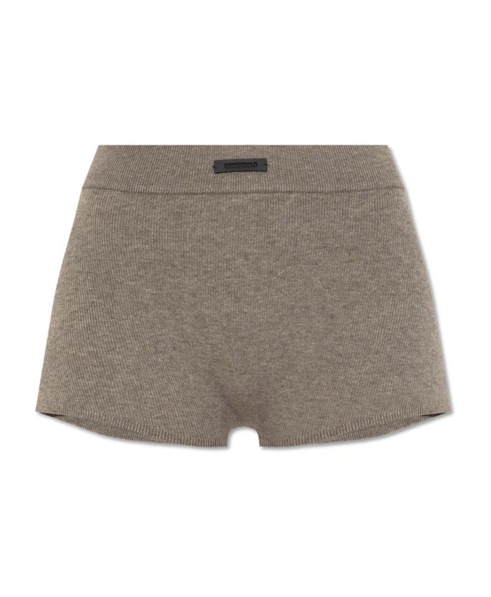 

Вязаные шорты с логотипом Fear Of God, серый