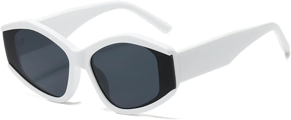 

Многоугольные солнцезащитные очки «Кошачий глаз» с разноцветным леопардовым принтом, защита от УФ-излучения UV400, ретро, ​​двухцветные, мужские, градиентные UUPTTPL, White Gray