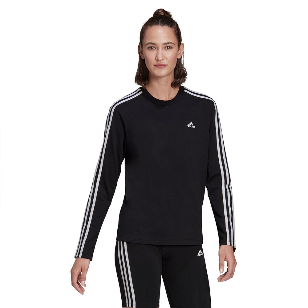 

Лонгслив adidas 3 Stripes, черный