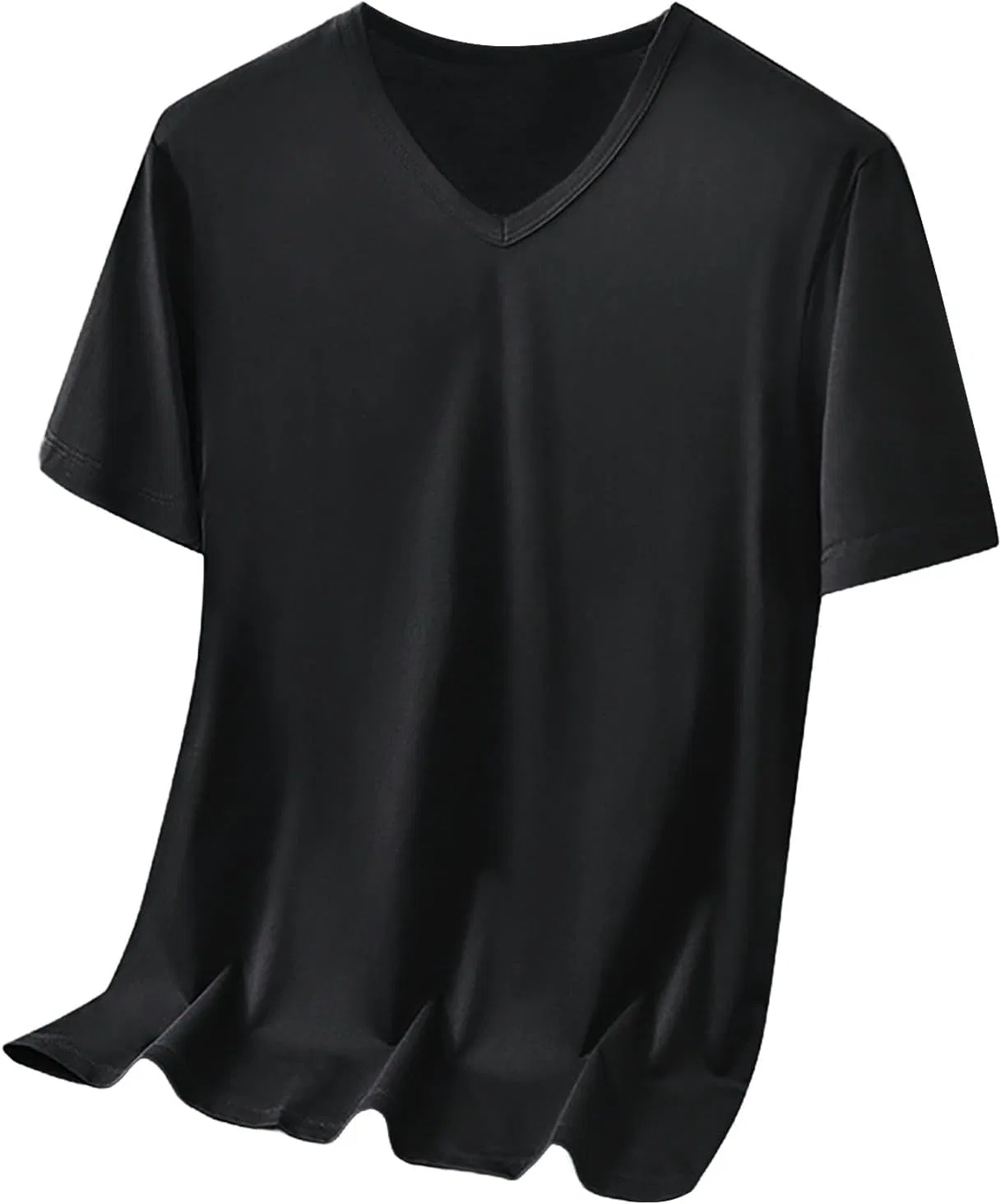 Футболка хлопковая влагоотводящая с коротким рукавом, Black