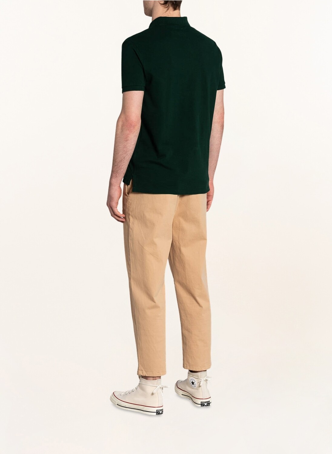Рубашка-Поло из пике на заказ узкого кроя Polo Ralph Lauren, зеленый — фото 3