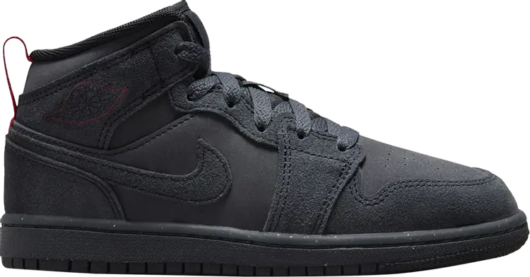 

Кроссовки Air Jordan 1 Mid SE Craft PS 'Dark Smoke Red', серый