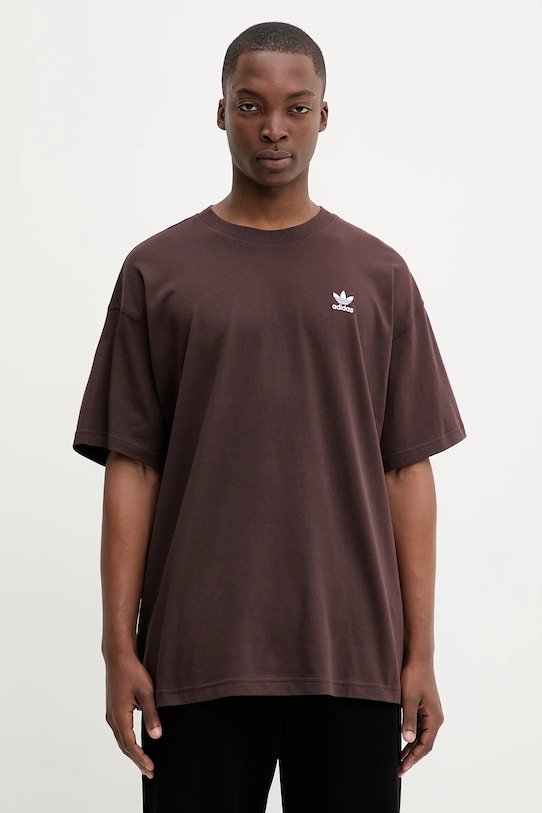 

Футболка хлопковая Essentials Adidas Originals, коричневый