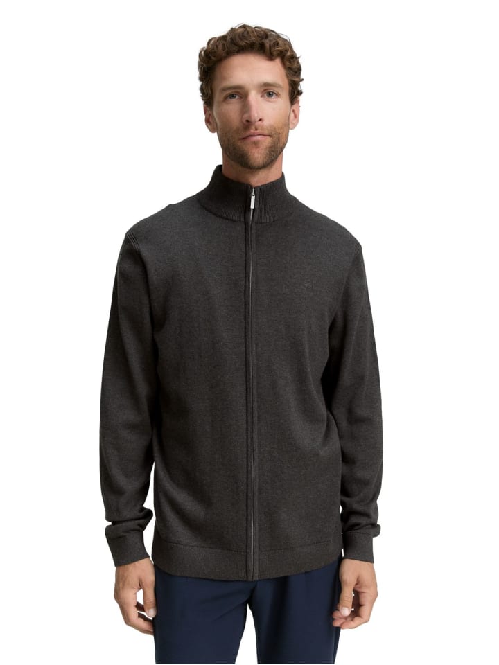 

Базовая трикотажная куртка черного цвета Tom Tailor