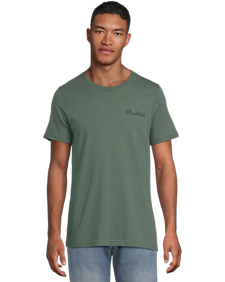 

Мужская футболка Pendleton Stag Hillside Graphic, Pine/Black, Черный, Мужская футболка Pendleton Stag Hillside Graphic, Pine/Black