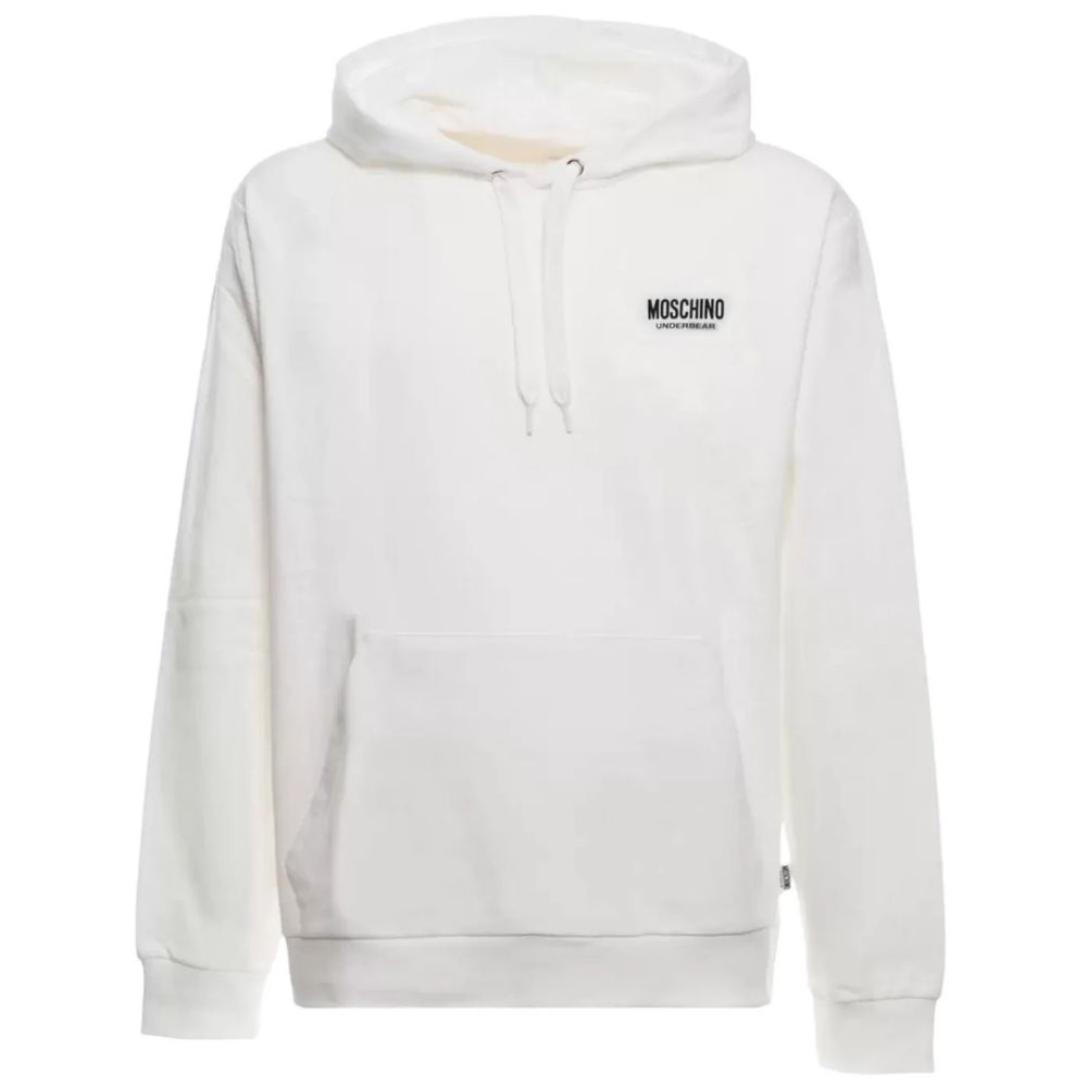 

Белый хлопковый свитер Moschino