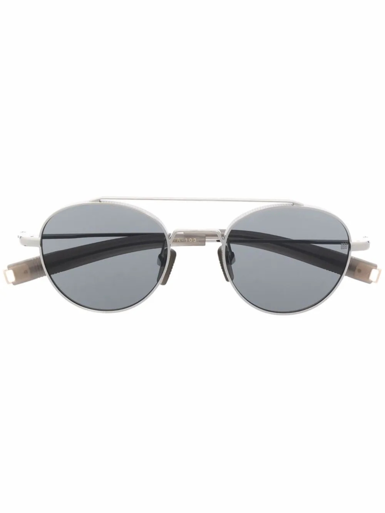 

Dita Eyewear солнцезащитные очки в круглой оправе, серебряный