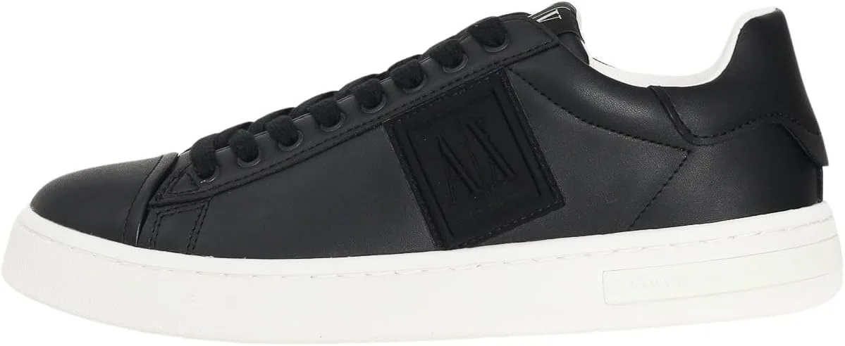 Белые кожаные кроссовки Armani Exchange