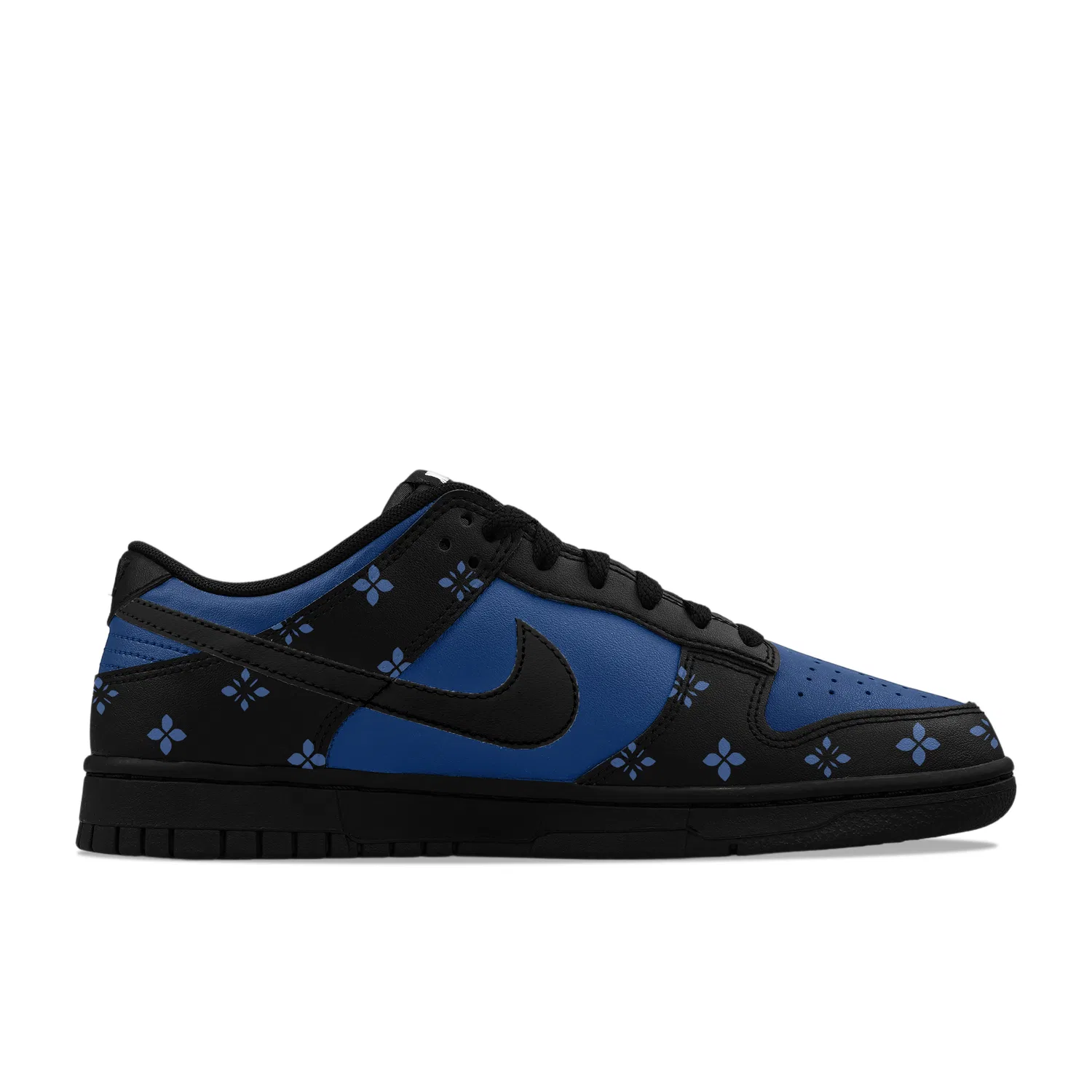 Кроссовки кожаные Nike Dunk Low Blue Black — фото 4