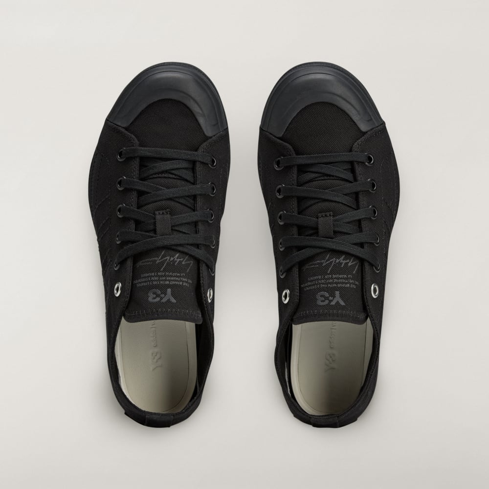 Кроссовки Adidas Y-3 Nizza Lo, цвет Black/Black/Black — фото 2