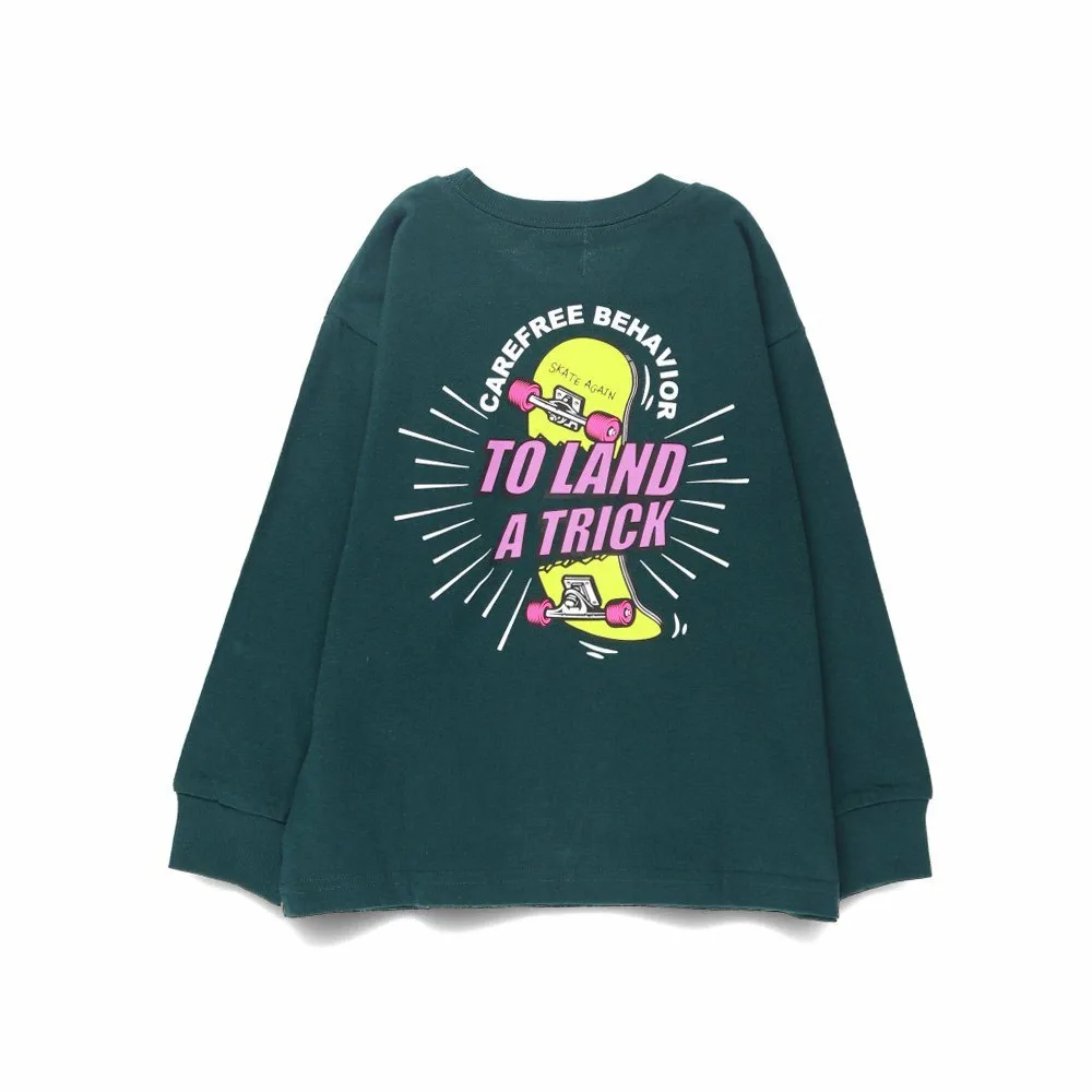 Футболка с длинными рукавами с различными графическими принтами Branshes, Dark green