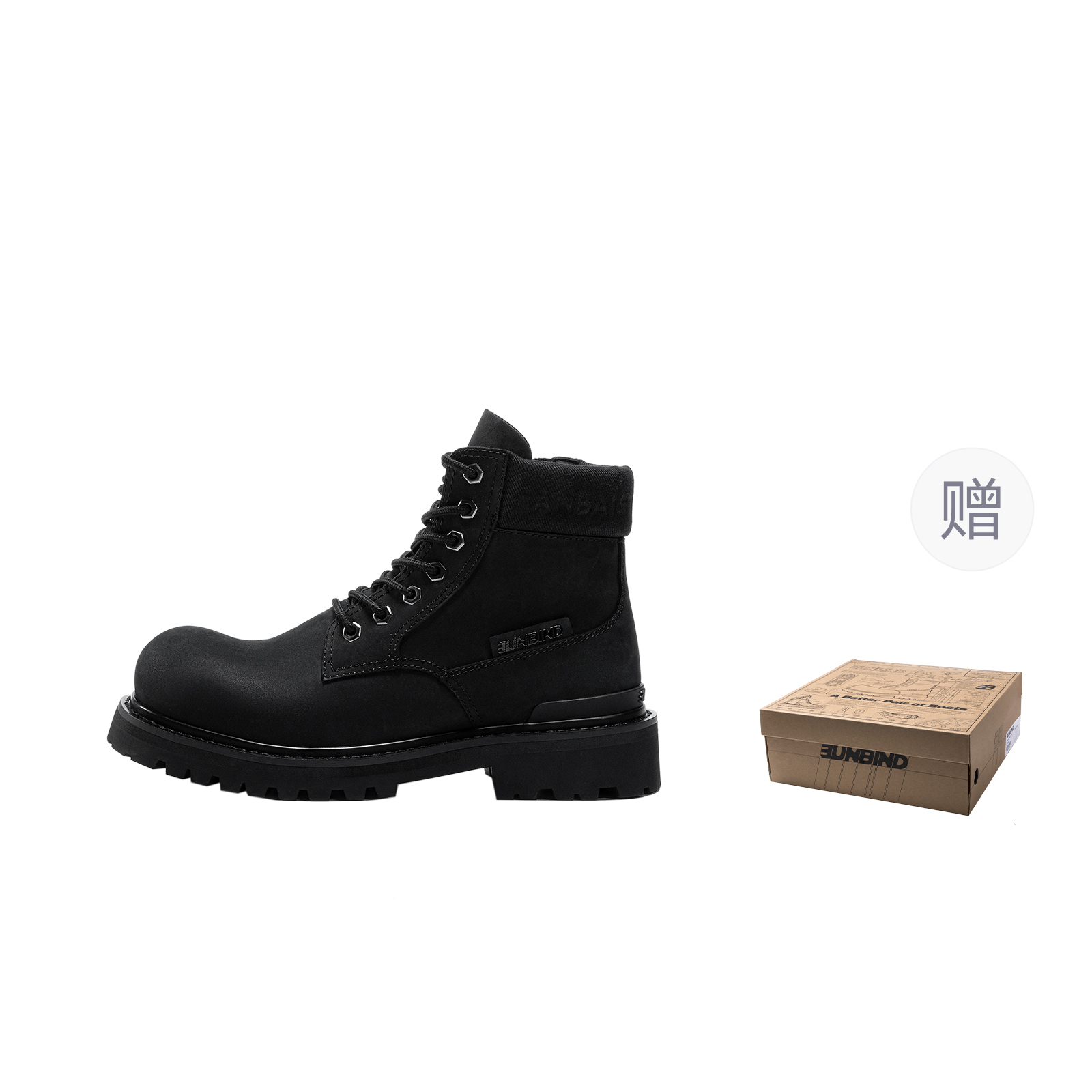 

SANBAI STUDIO Черные короткие ботинки мартин, цвет Black