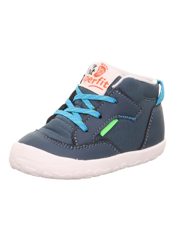 

Кроссовки на шнуровке superfit, цвет blau/türkis