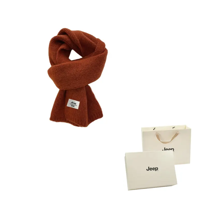 

Вязаный шарф Unisex Jeep, brick красный