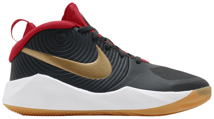 

Кроссовки Nike Team Hustle D9 GS 'Dark Smoke Grey Gold', серый