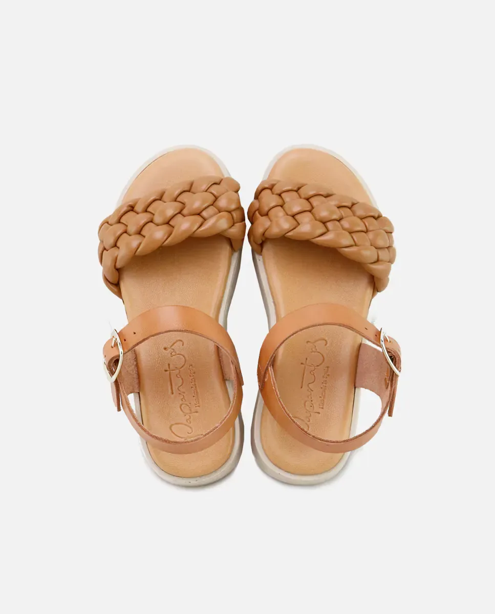 Детские сандалии из кожи с гелевой стелькой Eli 1957, Camel — фото 4