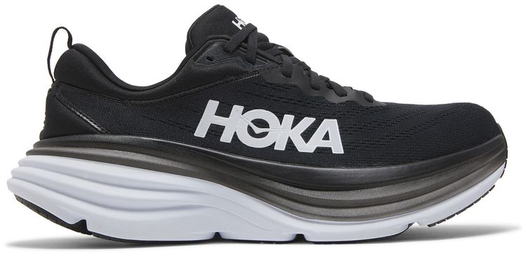 

Кроссовки HOKA Bondi 8 'Black White', черный