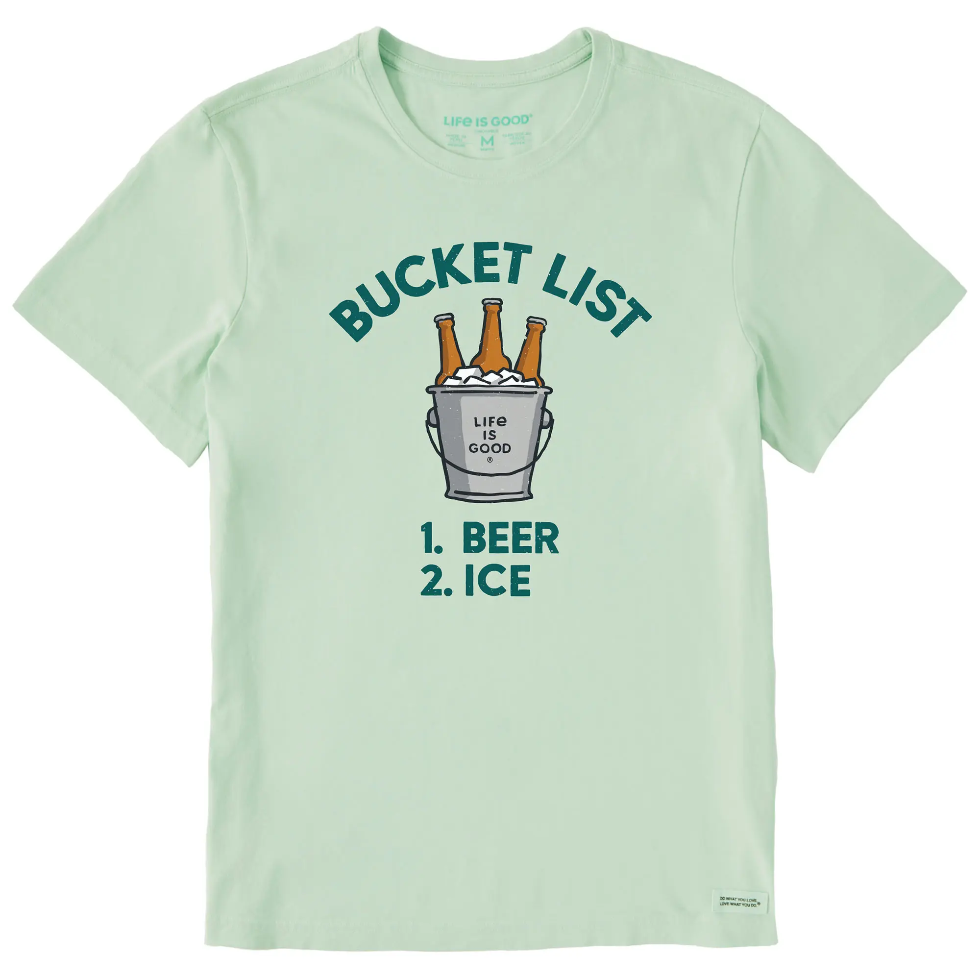 

Мужская футболка "Список желаний" Life Is Good, Sage Green