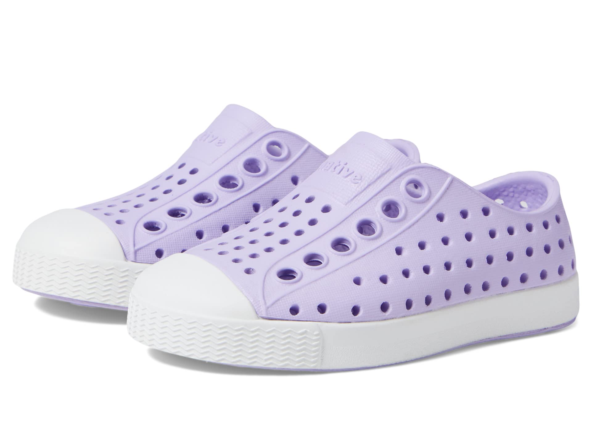 

Кроссовки Native Shoes Kids Jefferson Slip-On Sneakers, Healing Purple/Shell White