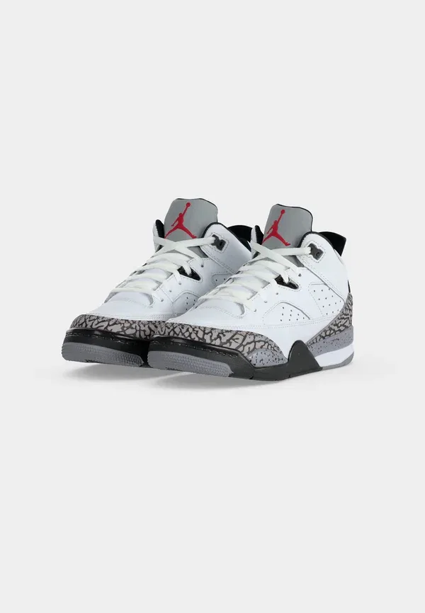 Кроссовки Son of Mars Jordan, white/gym red/black/cement grey, белый/красный/черный/цементно-серый — фото 3