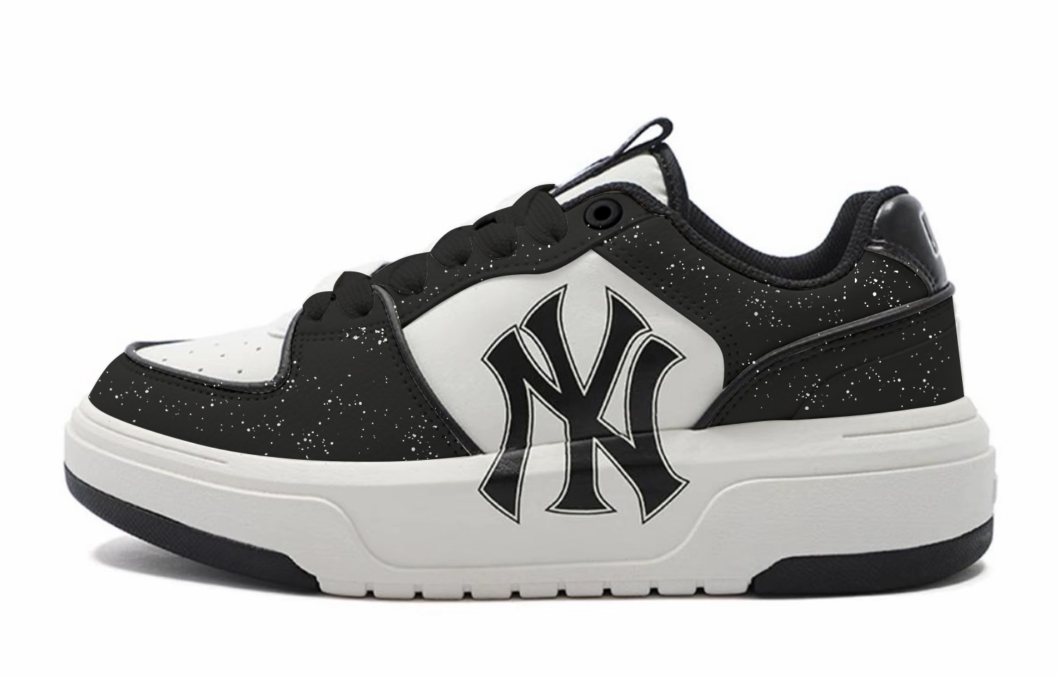 

MLB Chunky Liner Starry Sky Wander износостойкие низкие кроссовки для скейтбординга Unisex черно-белые