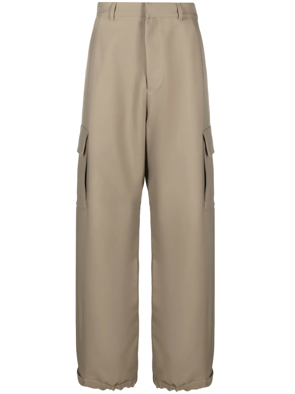 

Широкие брюки карго Ow Emb Drill OFF-WHITE, нейтральный