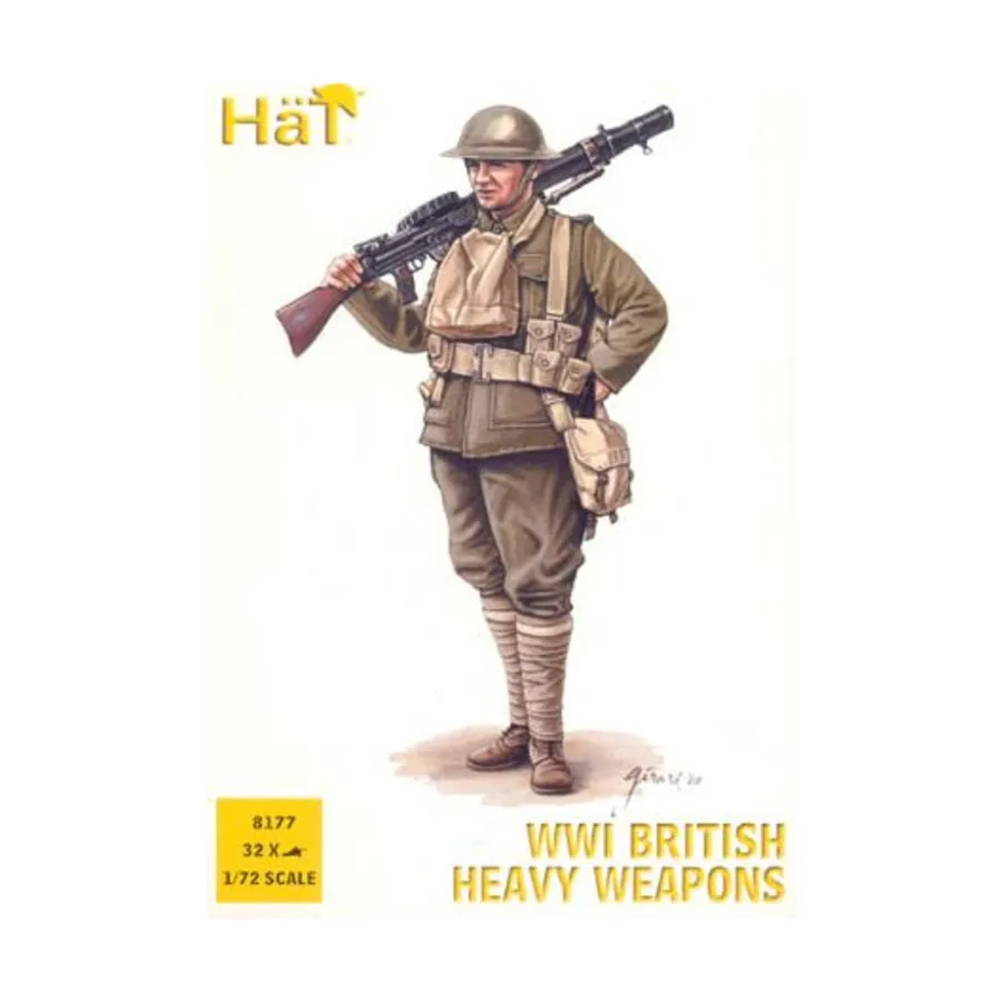 

Британское тяжелое вооружение времен Первой мировой войны, Historical Plastic Military Figures - WWI (1:72) (Hat Industries)