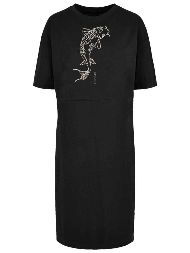

Короткое платье F4NT4STIC Oversized Kleid Koi Karpfen Asia, черный