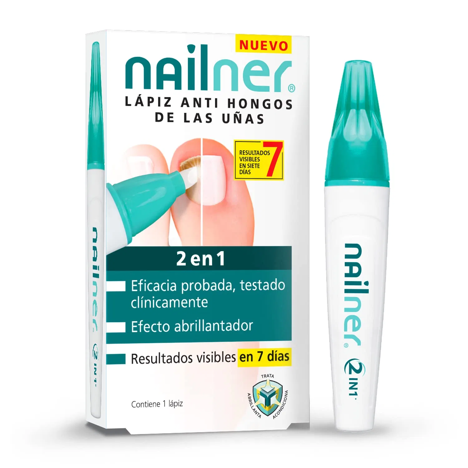 Карандаш для ногтей «Lápiz Anti-hongos Uñas 2 en 1» 4 мл от NAILNER Nailner