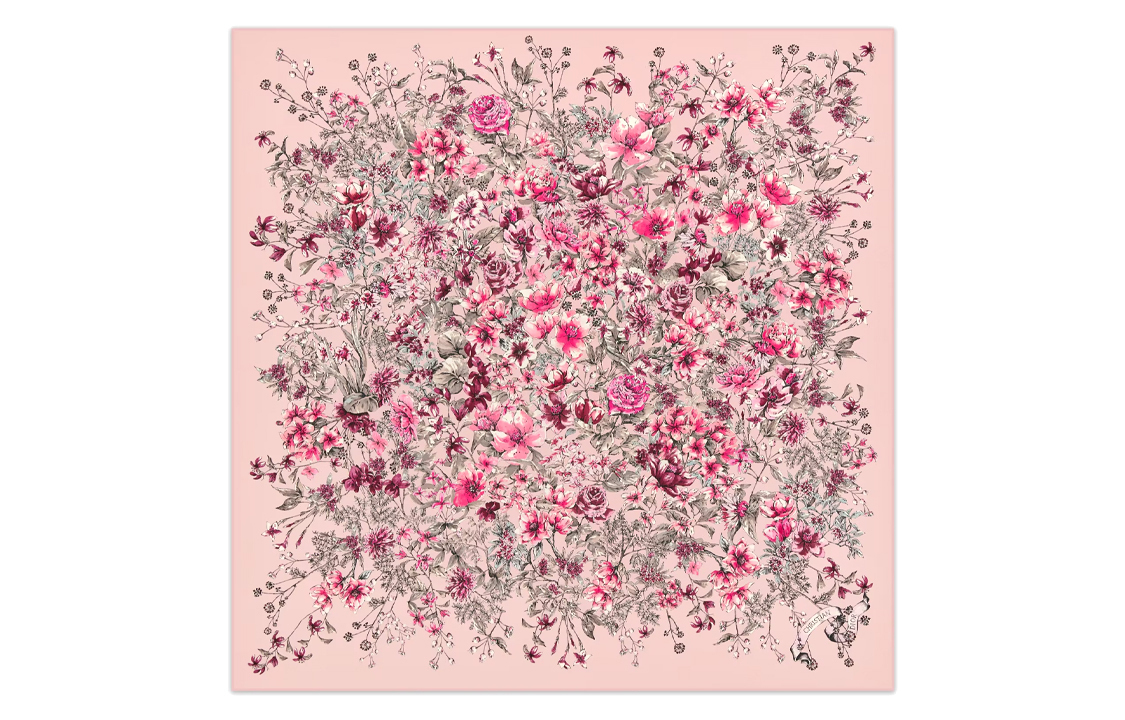 

DIOR Шёлковый шарф женский розовый, Pink