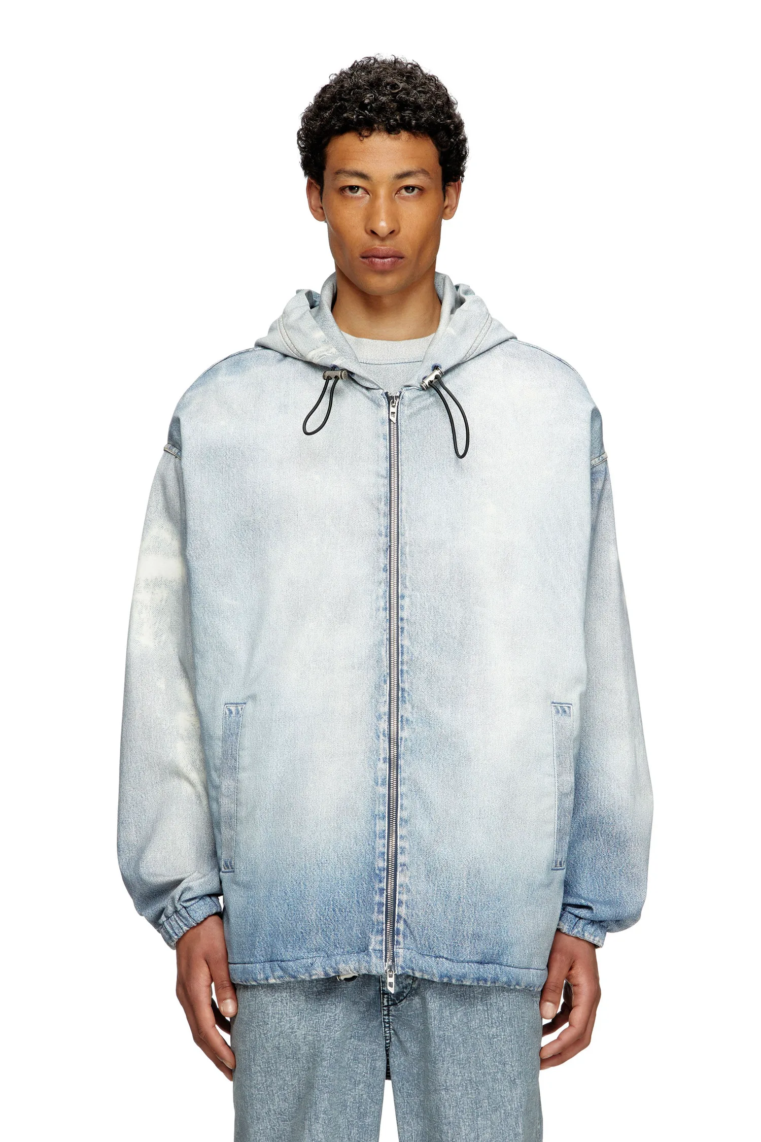 Мужской куртка для бега для бега D-WYNNY JOGG Diesel, цвет Light Indigo Blue — фото 4